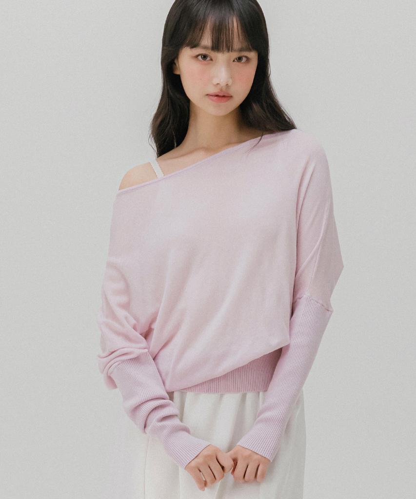 Mellotoli Off-Shoulder Knit Top (2 Colors)