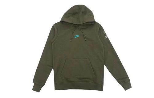 Nike Hooded Sports Casual Running Versatile Long Sleeve Sweatshirt FV8589-325 S армия зеленый
