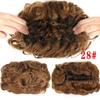 Synthetic Hair Bun Comb Clip In Messy Curly Chignon Elastic Band Scrunchies Hair Pieces Extension For Women Black Brown