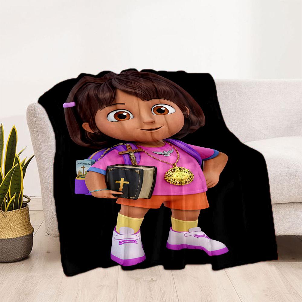Dora Explorer Blanket Soft Warm Cozy Great for Couch Livingroom Sofa Four Seasons Universal Modern Style Birthday Christmas Gift Blanket