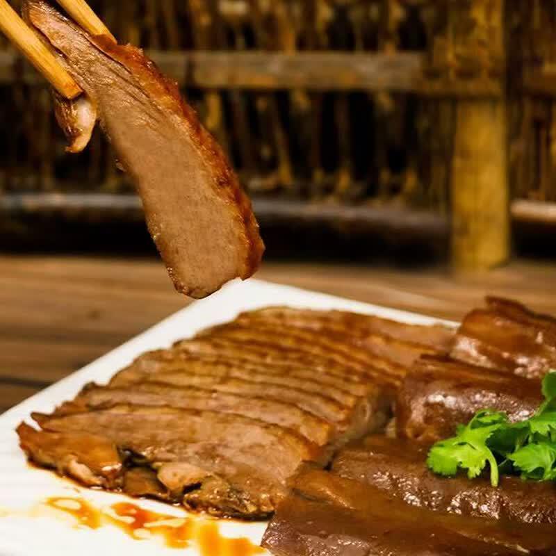 Wuzhi geschmorte Chaoshan Löwenkopf-Gans Platte, 530g