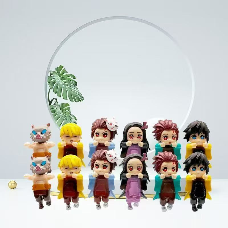 Demon Slayer Hippers Blind Box Mini Actionfiguren Sammlerstück Dekoration Kinderspielzeug Mystery Boxen Kinder Geburtstagsgeschenke