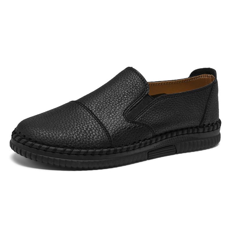 Men s Slip-On Casual Leather Loafers - Soft Sole, Versatile Driving Shoes 45