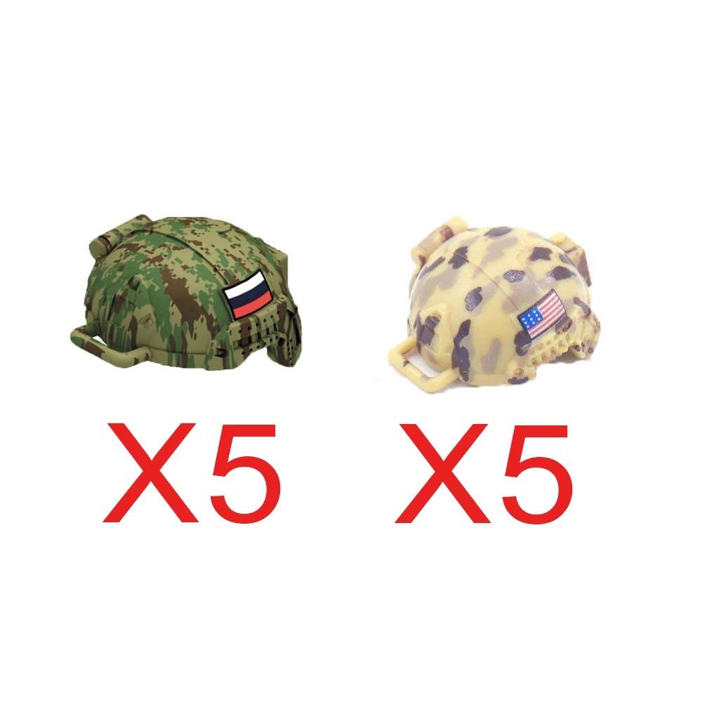 USSR USA UK Japanese Military Building Blocks Accessories Character Soldier Helmet Toy Hats And Helmets Mini Brick Army S022 DIY