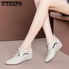 Faux Leather Casual Shoes All Seasons Women's Soft Sole Lightweight Sneakers Non Slip Versatile Walking Sneakers
