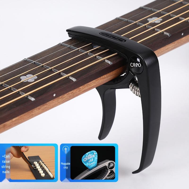 Metal Guitar Capo & Tuner Clip for Acoustic/Electric Guitars & Ukuleles