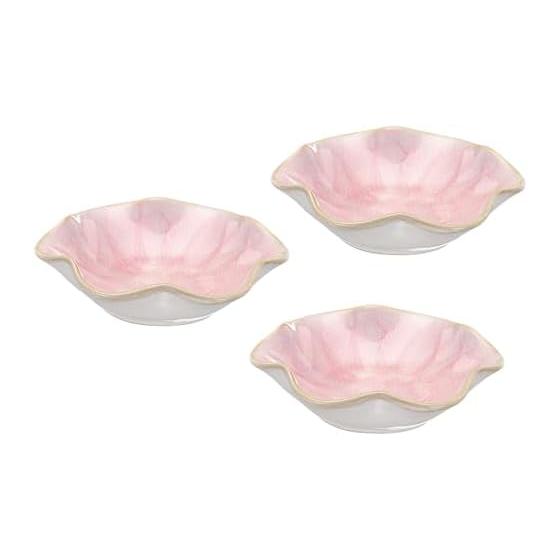 Uxcell 3pcs Ceramic Spoon Rest for Kitchen Counter, Cooking Spoon Holder, Fits Spoons, Ladles, Spatulas, Pink, Thick Ceramic, High Hardness,