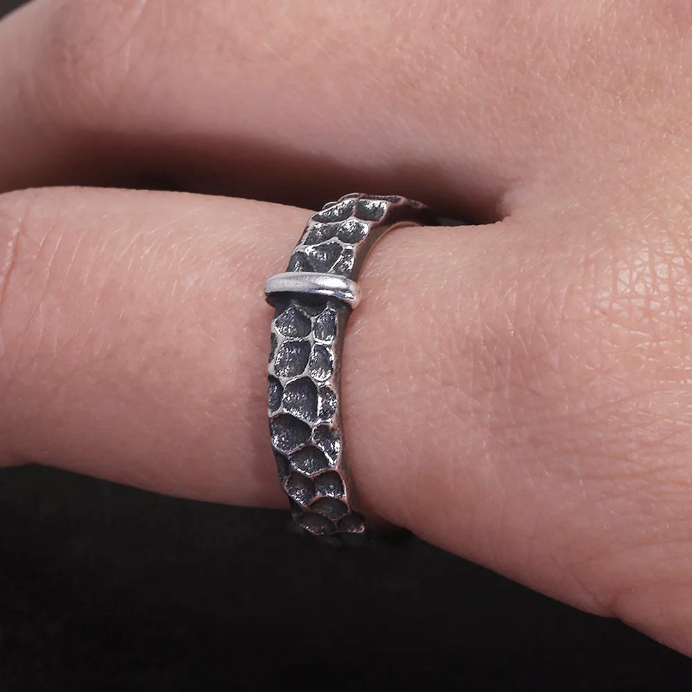 925 Silber Outlander Ringe für Damen Herren Claires Ring Retro Hammer Muster Ehering Film TV Serie Schmuck Geschenk