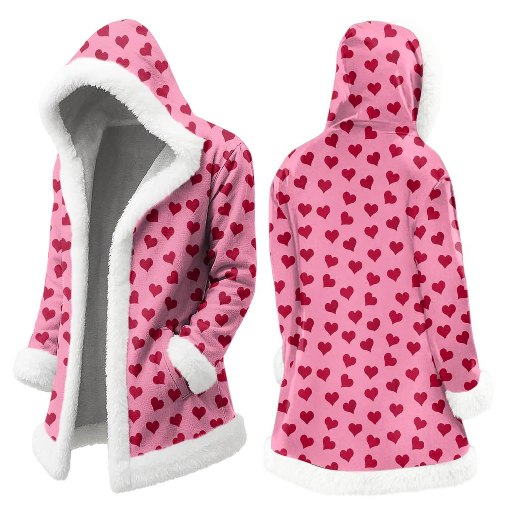 Unisex Kapuzenstrickjacke mit Taschen, Warme Oberbekleidung