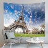 Eiffel Tower Tapestry Water Reflection Tapestry French Architecture Tapestry Living Room Bedroom Dorm Decor Background Cloth