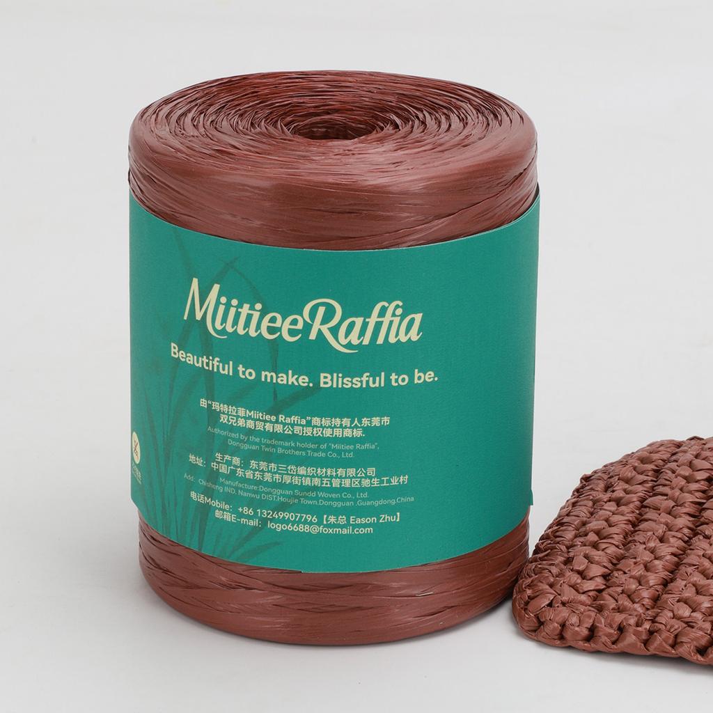 MT001-MT087 Natural Raffia Yarn For Wrapping Knit Wire Natural Color Matte Texture Raffia Paper Ribbons For Hat DIY Decoration