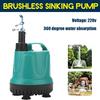 220V 240V 360 Degree Fish Tank Submersible Water Pump Aquarium Bottom Silent Filter Suction Feces Pump Fountain Waterfall Pump