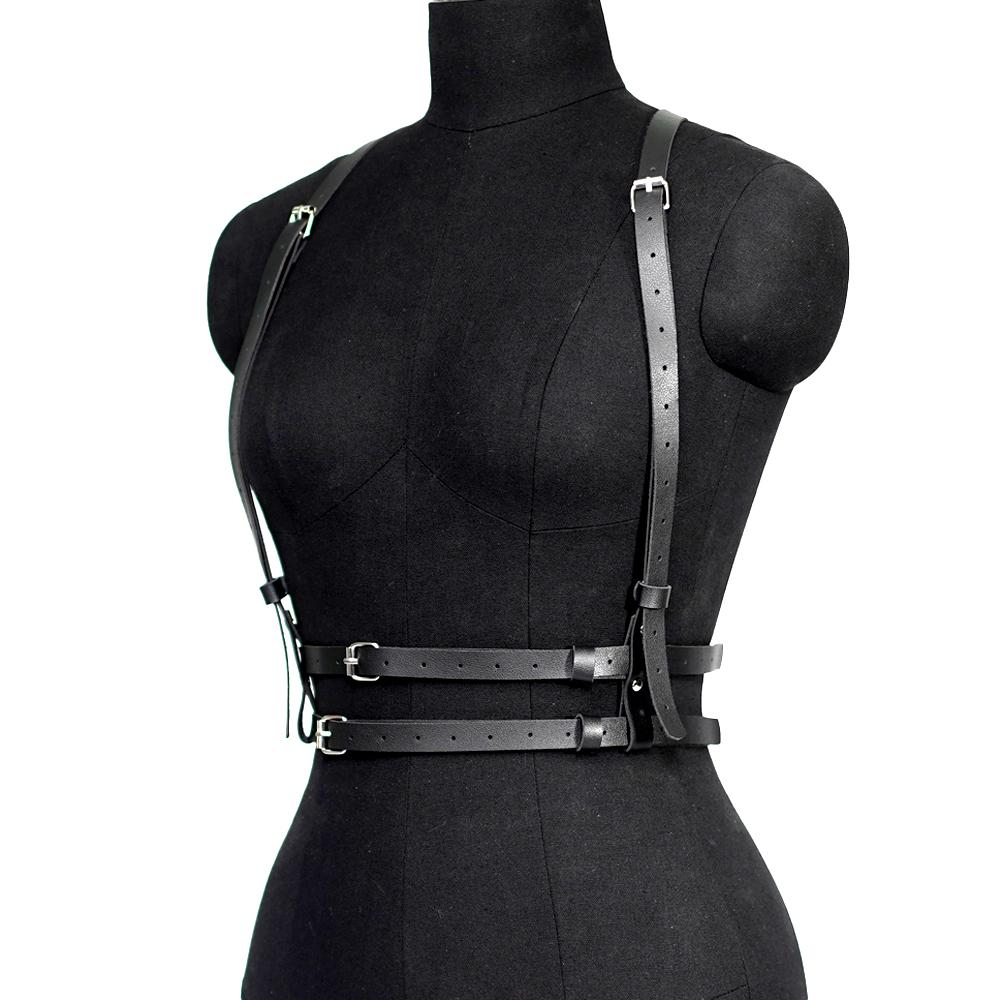 Fashion Harness belt Harness Corset Leather Lingerie Bondage Lingerie Body Harness Fetish Clothing Gothic Suspenders for Women
