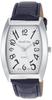 [Arias] Montre Analogique Amalfidia, Forme Tonneau, Étanche, Bracelet en Cuir, Cadran Blanc, A35M28, Homme, Noir