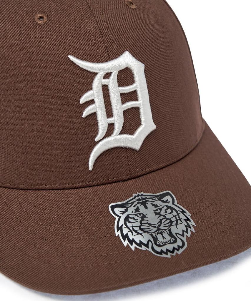 Emelbi Signature All-Over Patch Structure Ball Cap Det (Neon Brown)