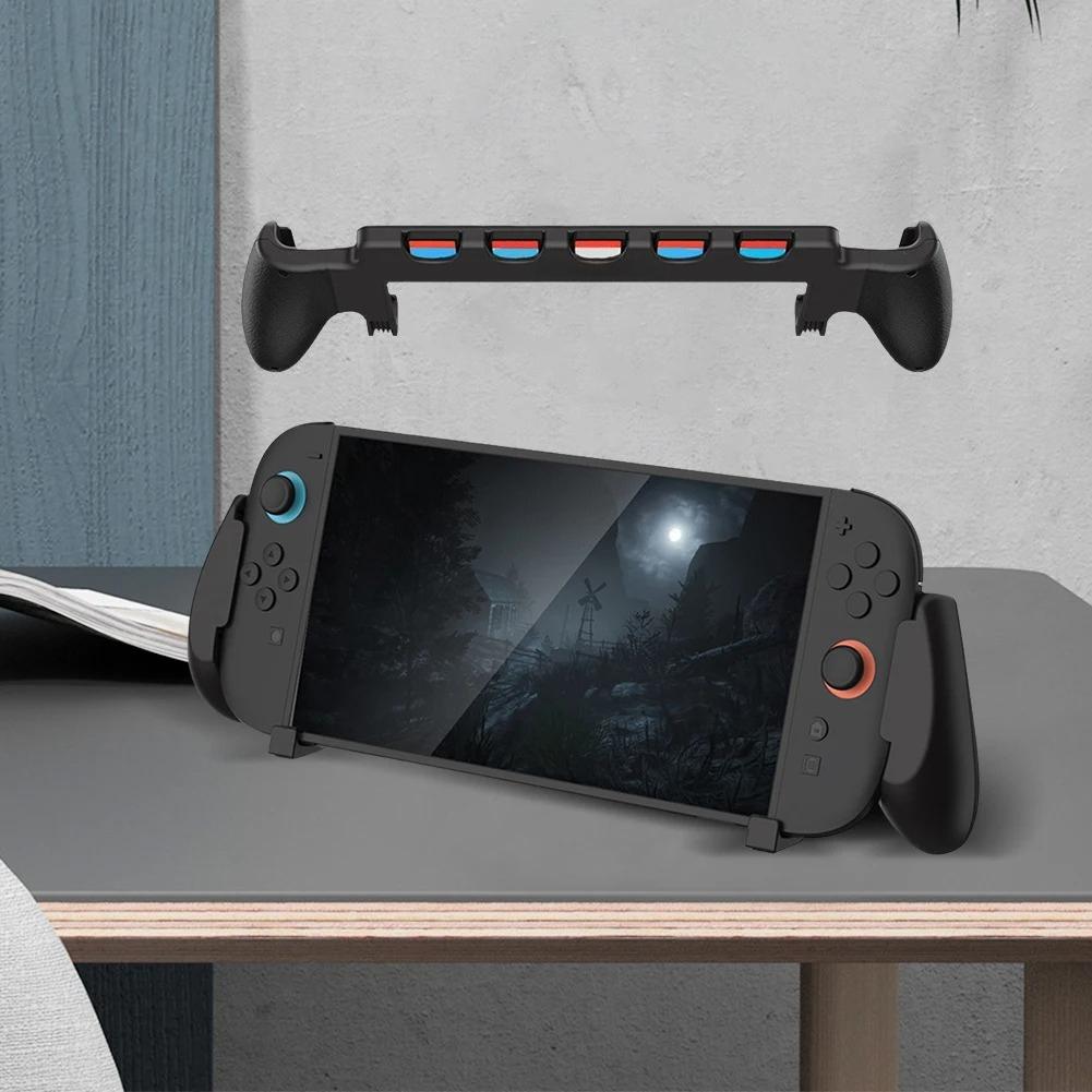 For Switch 2 Grip with Stand Comfortable & Ergonomic Grip Holder 5 Game Slots Protective Case Anti Slip Grip Holder