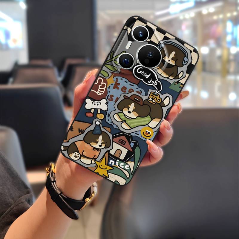 Silicone Soft case Phone Case For Huawei P70 Pro/Pura 70 Pro+ Protective Anti-knock Dirt-resistant Full wrap Cartoon TPU