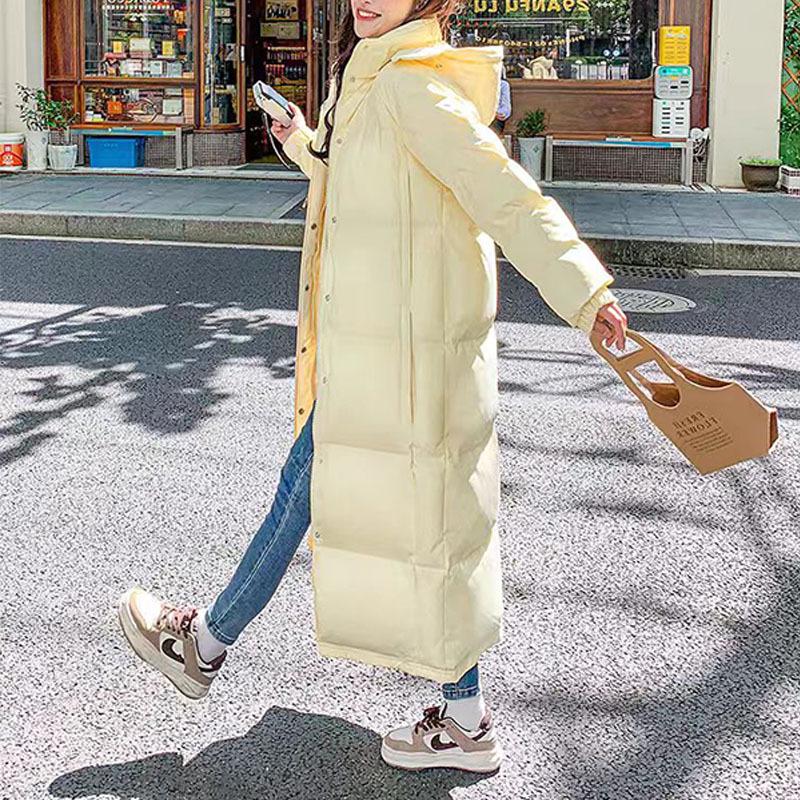 

Жіноче висококласне довге потовщене зимове пальто на качиному пуху - Куртка Пінгху в китайському стилі S (suitable for 80-100 jin) жовтий