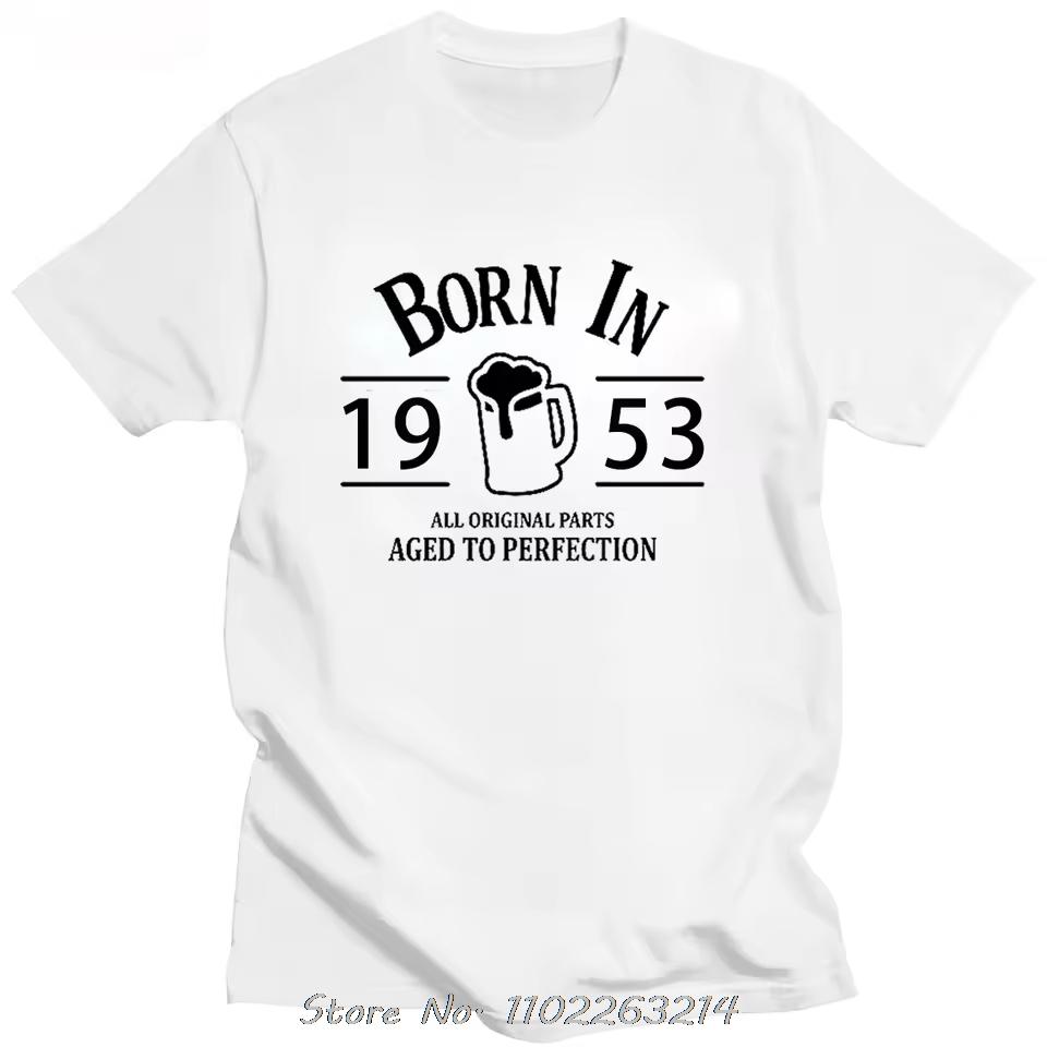 Made In 1953 Men's Clothing Dad And Grandpa Oversized T-shirt Born In Serial Cotton Tshirt Vintage Fashion Fitness T Shirt