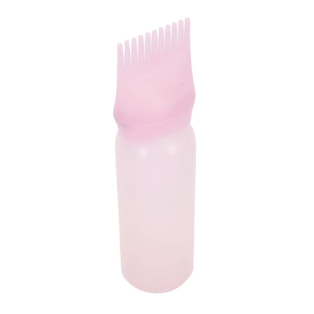 Flacone Applicatore Pettine Radici Semi Trasparente per Olio Applicatore per Tinta Capelli 160ml per Casa Salone