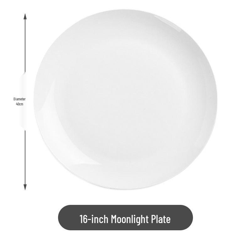 Elegant Moonlight Bone China Ceramic Dinner Plate - Perfect for Steak, Western and Cold Dishes, Gift or Display.