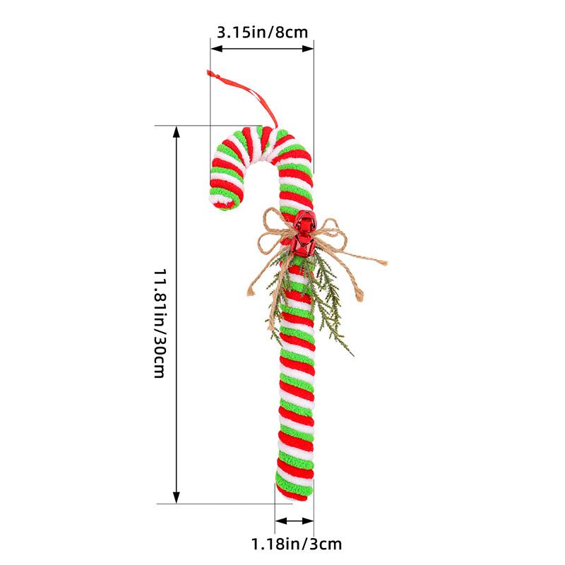 

2 шт. Рождественские украшения в виде леденцов, Рождественское украшение, Подвесные украшения для вечеринок, Сделай сам зелёный