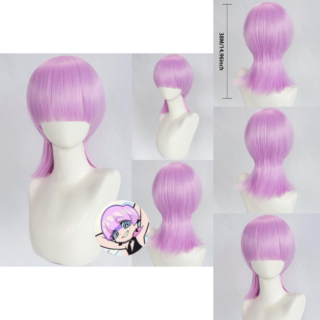Panty Stocking With Garterbelt Cosplay Wig Hightemperature Silk For Costume Scene Use