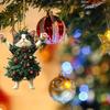 3 Pack Christmas Tree Decoration Acrylic Cute Cat Christmas Ornaments Christmas Decoration Holiday Party Supplies