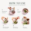 Setaccio per Matcha in Acciaio Inossidabile con Sfere Rullanti Materiale Sicuro per Alimenti Setaccio in Acciaio Inossidabile Bordo Liscio Forma a Fiore