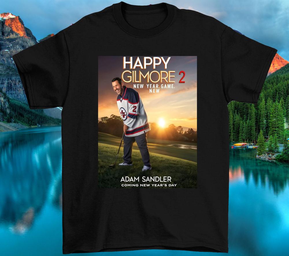 Happy Gilmore 2 Black Men Size S-5XL Cotton T Shirt BTT1020 Unisex T-Shirt XXXL