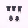 5Pairs Dc12V 5.5 X 2.1Mm Plastic Male Plugs Dc Power Socket Female Jack Screw Nut Panel Mount Connector