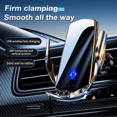 Car Wireless Phone Holder 15W Wireless Charging Car Air Vent Phone Mount for iPhone 15 14 13 12 Xiaomi Samsung