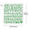 26 alphabet letters in iron-on vinyl, 10 colors, iron-on patches, DIY decals for t-shirts, bags, caps, pants, DIY crafts