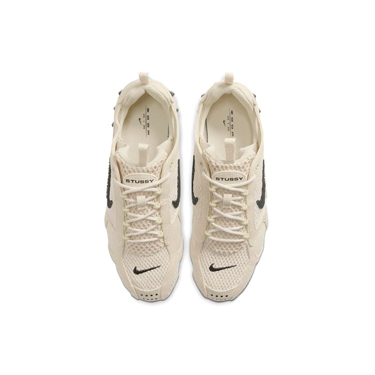 Stussy X Nike Air Zoom Spiridon Caged 2 Fossil Unisex Sneakers Tan Black CQ5486-200