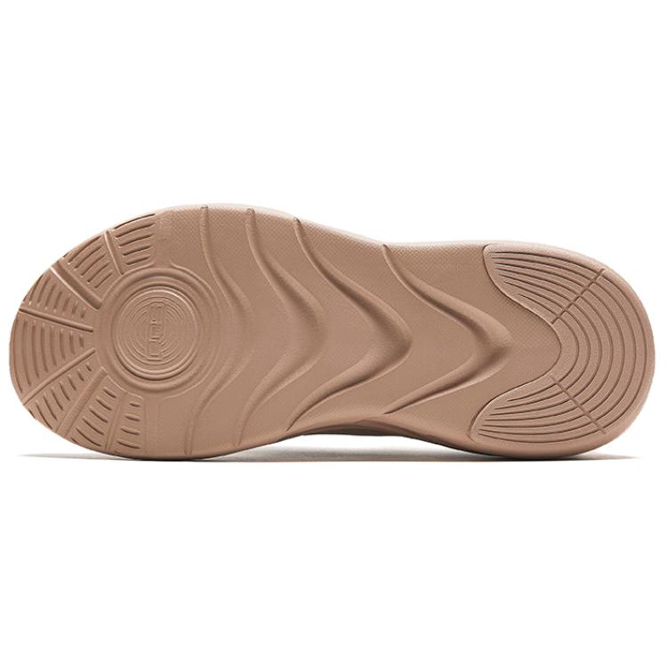 Anta Bequeme Mode Stoßdämpfende Verschleißfeste Rutschfeste Low-Top Laufschuhe Damen Sneaker Hellgrau 122427753-4