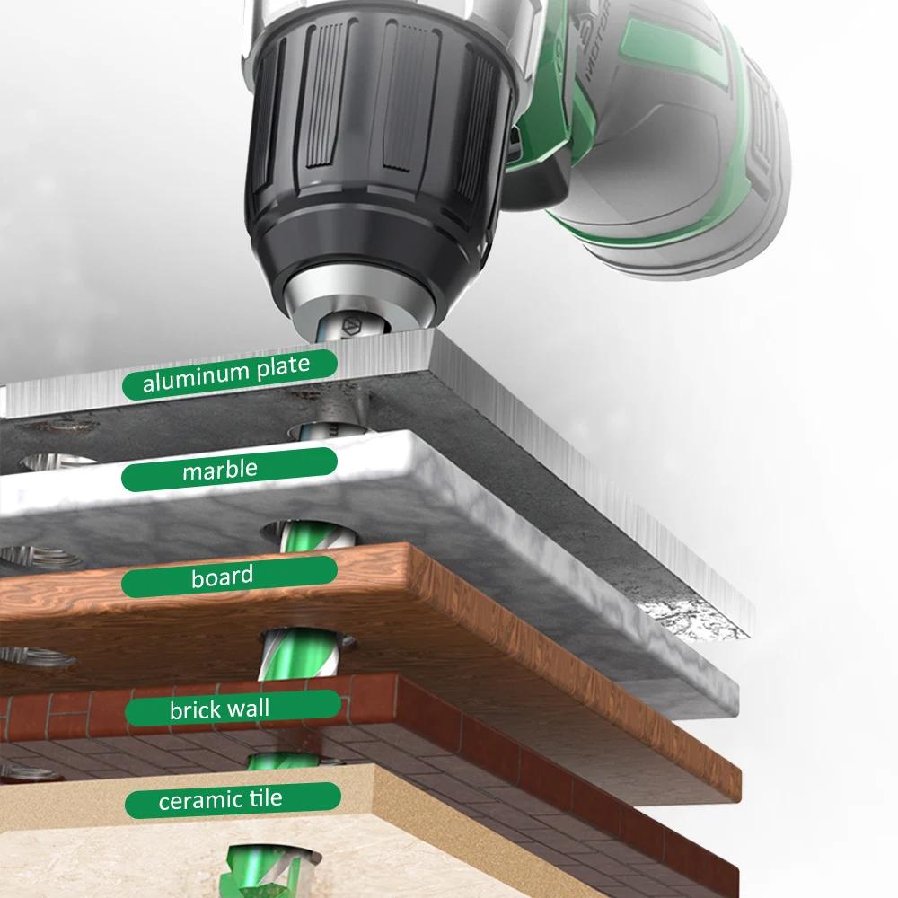 Electric Drill for Concrete, Aluminum Glass, Brick, Tile, Marble, Alloy Steel Concrete Drill Bit