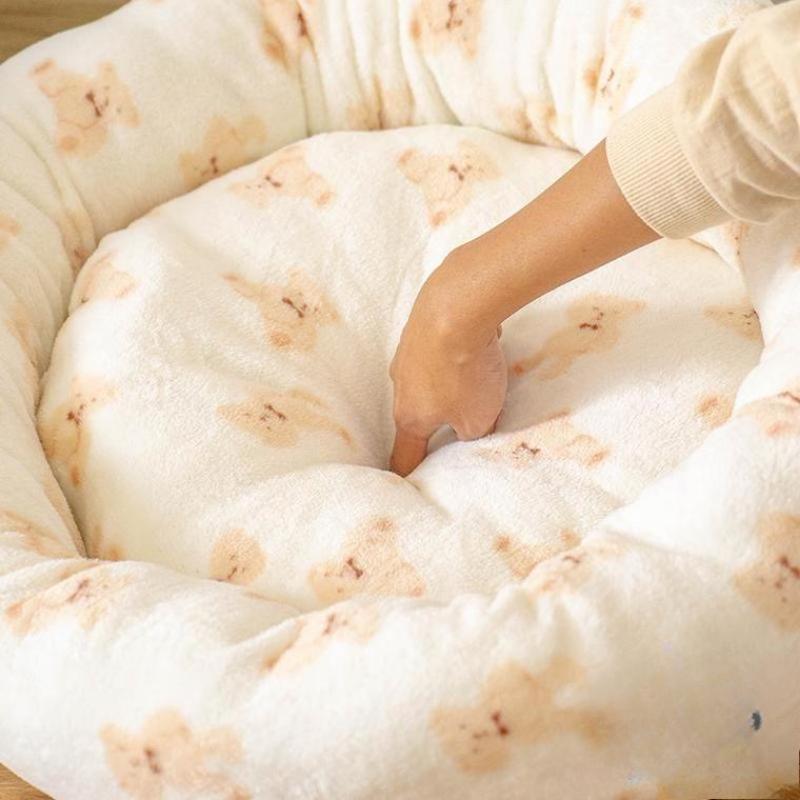 Pet supplies autumn and winter bear warm dog and cat universal bed