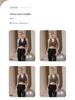 V-Neck Cross-Border Bandage Sports Bra – Shockproof, Gathered Back for Yoga & Running