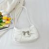 Ins French Niche Texture Bag Women's 2025 Summer New Bow Underarm Bag Foreign and Beautiful Shoulder Bag