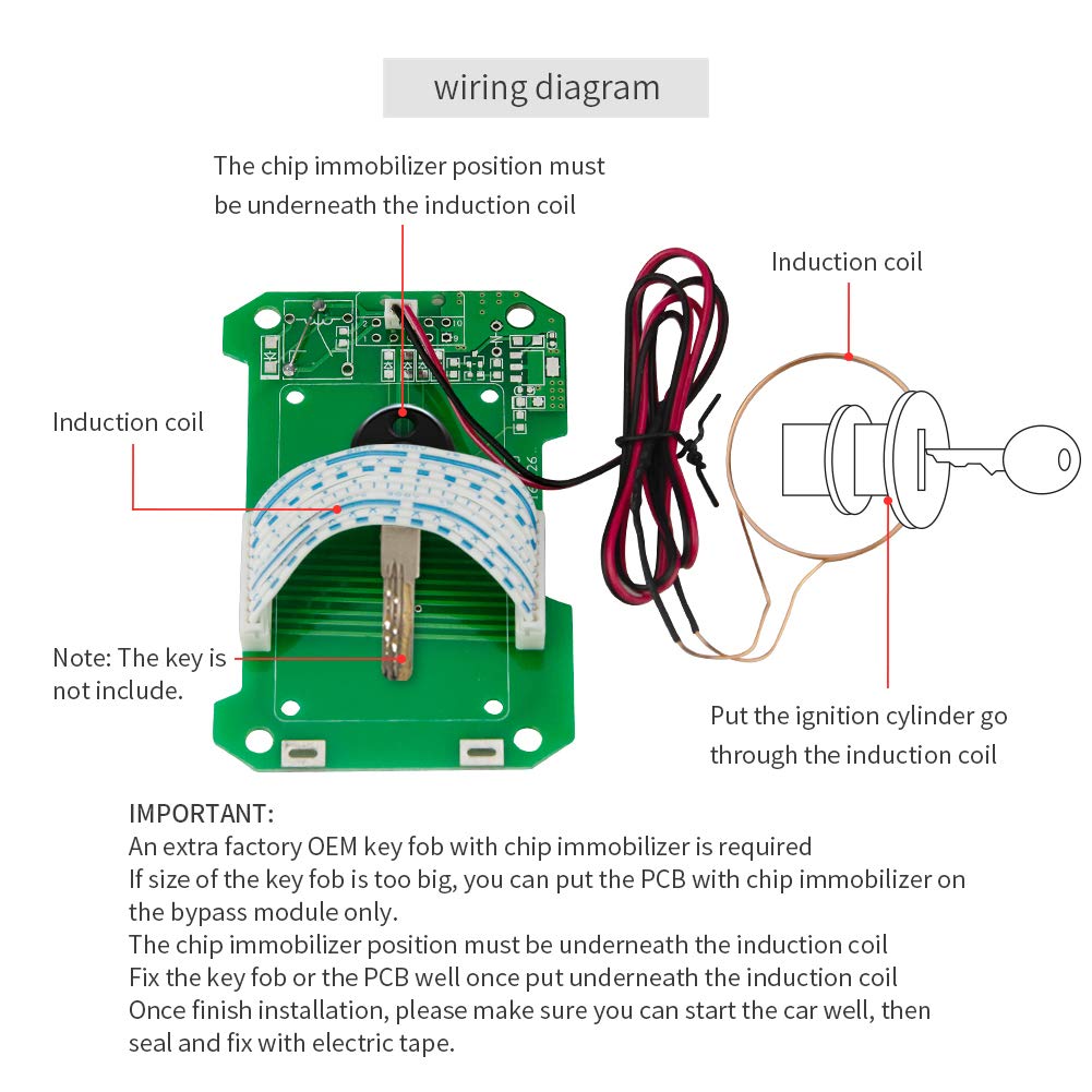 Factory OEM Key Fob and Chip Immobilizer Module Vehicle Bypass EASYGUARD BM002 Universal Version Chip Immobilizer
