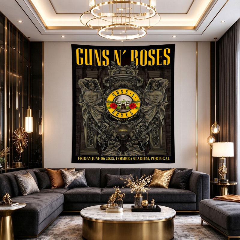 Guns N Roses Coimbra Portugal Baroque Concert Poster