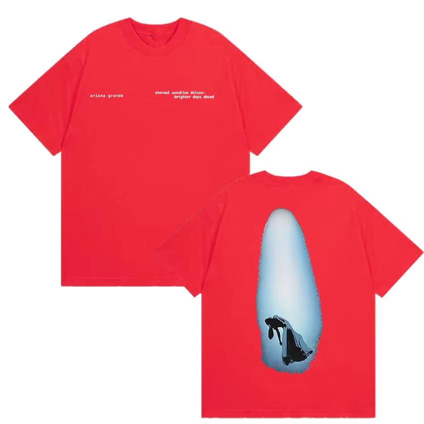 Ariana Grande Brighter Days Ahead Album Merch T-shirt Men and Women Summer Cotton Clothing Short Sleeved Tee