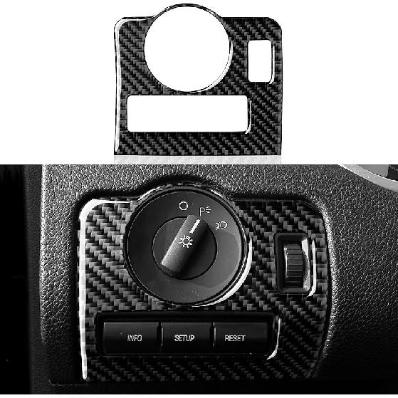 Car Carbon Fiber Decorative Cover Suitable for Ford Mustang 2009 2010 2011 2012 2013 2014 Accessories Door Baffle Sticker