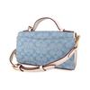 New COACH Kleo Canvas With Leather And Smooth Leather Shoulder Bag Crossbody Bag Handbag Women's Blue Monogram C8513-IMUDY