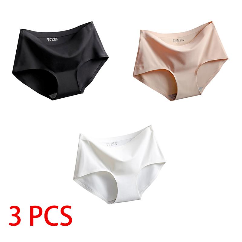 1/3 PCS Sous-vêtements pour femmes Soie Rafraîchissante Sous-vêtements sans couture Sous-vêtements triangle Féminins