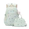 New Kitten Pattern Junior High School School Bag Girl Two Piece Set Elementary School Middle School Students Backpack Large Capacity