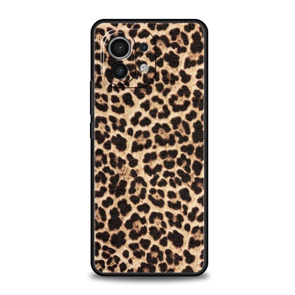 Sexy Trendy Leopard Print Phone Case For Xiaomi Mi 17 15T 15 14 14T 13T 12T Pro 12 13 Lite 5G 11T Poco X6 X7 X5 Pro Soft Cover
