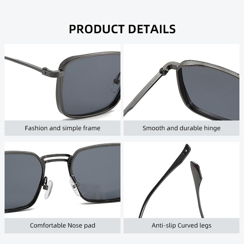 Ochelari de Soare Steampunk Noi Modă Bărbați Femei Designer de Marcă Vintage Pătrați Rame Metalice Ochelari de Soare Uv400 Articole de Ochelărie