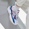 Fila Predator 2 Stoff Synthetikleder Retro Sport Low-Top Lifestyle Schuhe Damensneaker Regen-Nebel-Grau Kaschmir-Blau F12W232140FNA