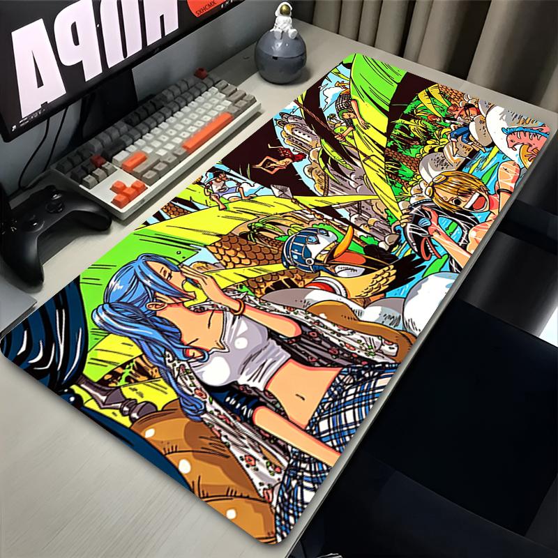 Mousepad Office Pc Gamer Cabinet Mouse Pad Anime Large Mouse Mat One Piece Nefertari Vivi Desk Mat Gaming Rubber Mousepad